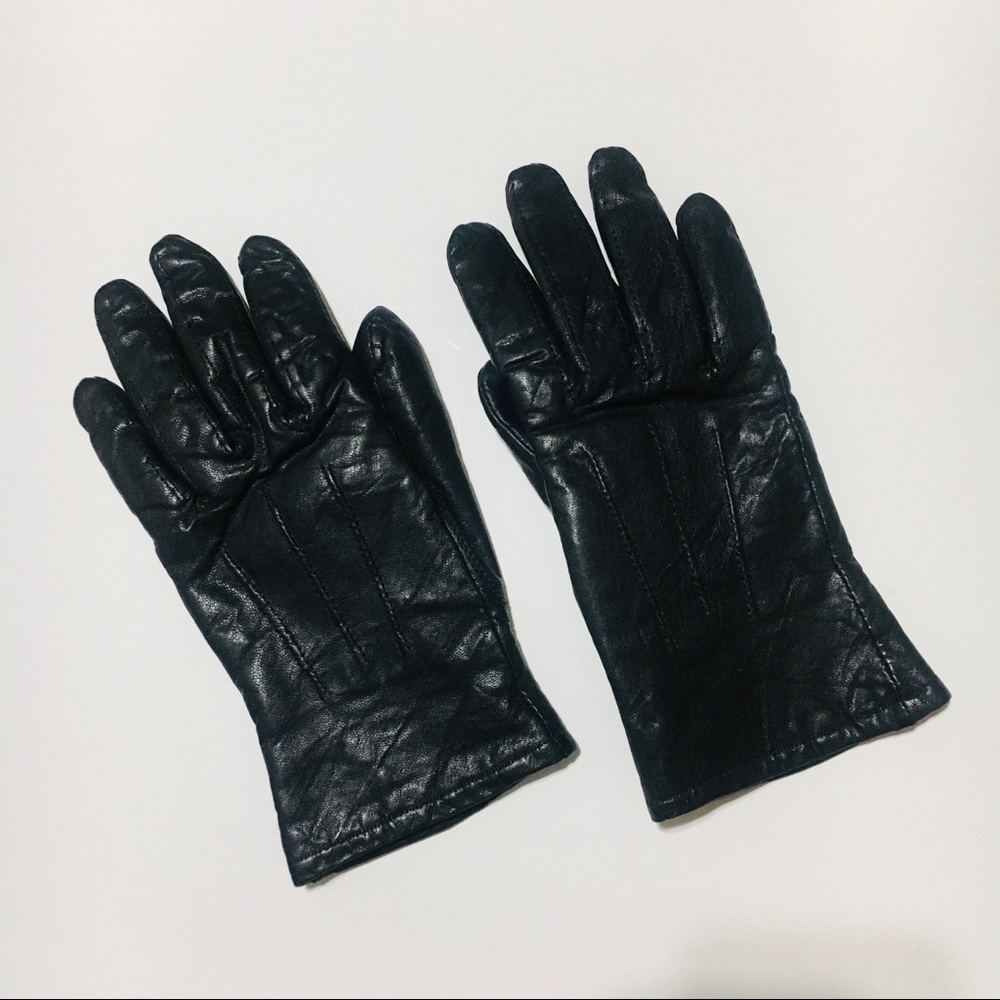 90s Vintage Sheep Leather Winter Gloves